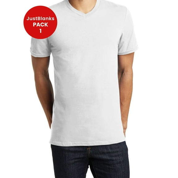 JustBlanks Young Mens The Concert V Neck Tee Keep the beat in harmony in this soft v neck