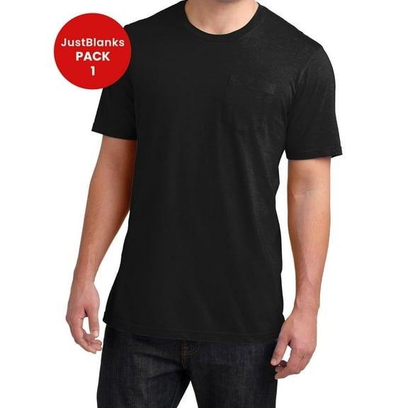 JustBlanks Mens Slim Fit Soft Combed Cotton Stylish Casual with Chest Pocket T Shirt