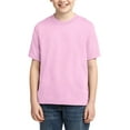 thumbnail image 1 of JustBlanks Youth DRI-POWER ACTIVE T-Shirt Shoulder To Shoulder Taping Double Needle Sleeves And Hem, Classic Pink, L, 1 of 1