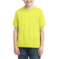 thumbnail image 1 of JustBlanks Youth DRI-POWER ACTIVE T-Shirt Shoulder To Shoulder Taping Double Needle Sleeves And Hem, IRISH GREEN HTHR, XS, 1 of 1
