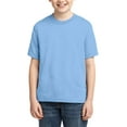 thumbnail image 1 of JustBlanks Youth DRI-POWER ACTIVE T-Shirt Shoulder To Shoulder Taping Double Needle Sleeves And Hem, Light Blue, XS, 1 of 1
