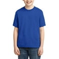 thumbnail image 1 of JustBlanks Youth DRI-POWER ACTIVE T-Shirt Shoulder To Shoulder Taping Double Needle Sleeves And Hem, Royal, L, 1 of 1