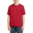thumbnail image 1 of JustBlanks Youth DRI-POWER ACTIVE T-Shirt Shoulder To Shoulder Taping Double Needle Sleeves And Hem, True Red, S, 1 of 1
