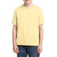 thumbnail image 1 of JustBlanks Youth DRI-POWER ACTIVE T-Shirt Shoulder To Shoulder Taping Double Needle Sleeves And Hem, Yellow Haze, M, 1 of 1