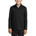 thumbnail image 1 of JustBlanks Youth Lightweight 1 4 Zip Pullover Moisture Wicking Polyester Cadet Collar, 1 of 1