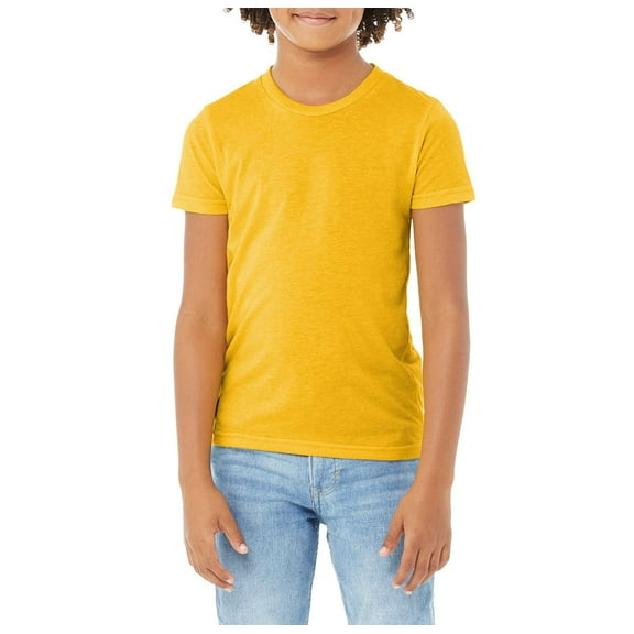 JustBlanks Lightweight Youth Tee Triblend Fabric for Maximum Comfort