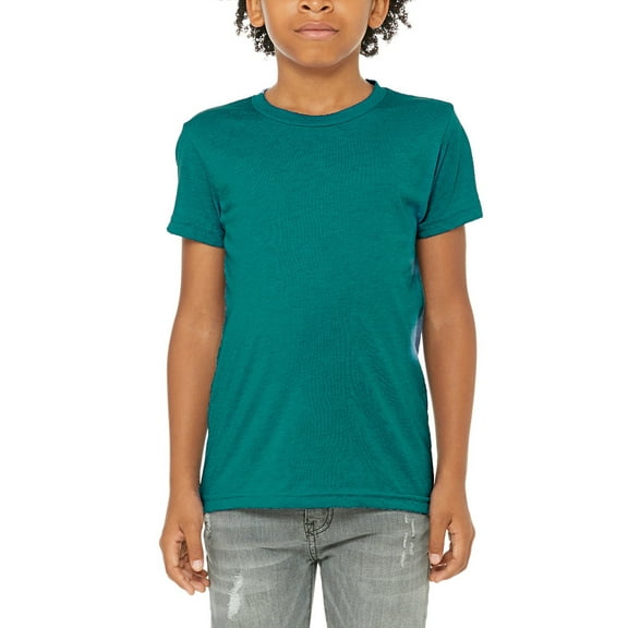 JustBlanks Lightweight Youth Tee Triblend Fabric for Maximum Comfort