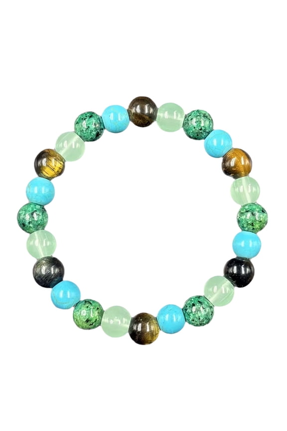 Healing Beaded Stone Anxiety Relief Bracelet, Multicolor