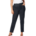 thumbnail image 1 of JustMySize Womens 2-Pocket Flat-Front Jeans Super Dark Denim 5X, 1 of 1