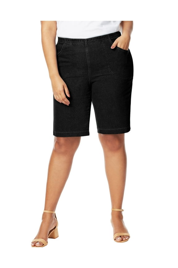 JustMySize Womens 4-Pocket Bermuda Shorts