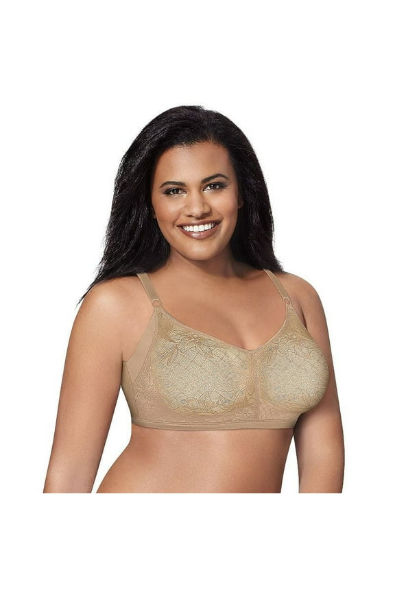 JustMySize Womens Just My Size Bras: 2-pack Undercover Slimming Full-Figure Wire Free Bra Nude/Nude 42B