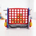 thumbnail image 1 of JustSmart Adjustable 4-in-a-Row Game, 3.5FT Giant Connect Board with Quick-Release Slider & 42 Rings, Indoor/Outdoor Party Toy for Kids & Adults, Red Main Board with Blue Side Panels, 1 of 8
