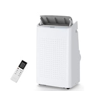 JustSmart Powerful 15000 BTU Portable AC Unit   Cools up to 850 Sq.Ft, 3-in-1 Air Conditioner with Dehumidifier & Fan, Remote Control, 24H Timer & Window Kit   Ideal for Home & Office, White