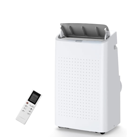 JustSmart Powerful 15000 BTU Portable AC Unit – Cools up to 850 Sq.Ft, 3-in-1 Air Conditioner with Dehumidifier & Fan, Remote Control, 24H Timer & Window Kit – Ideal for Home & Office, White