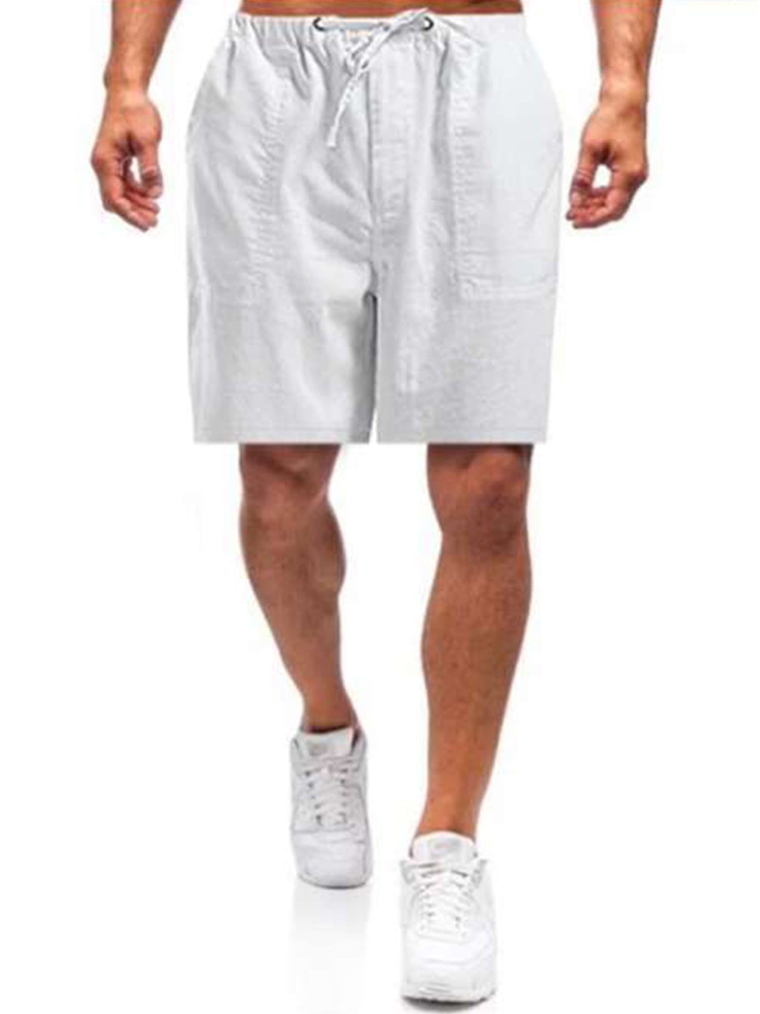 Linen Men's Casual Bermuda Shorts