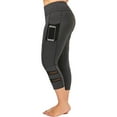 thumbnail image 1 of JustVH Women Plus Size Active Capri Leggings Workout Sports Yoga Trousers Stretch Pants, 1 of 5