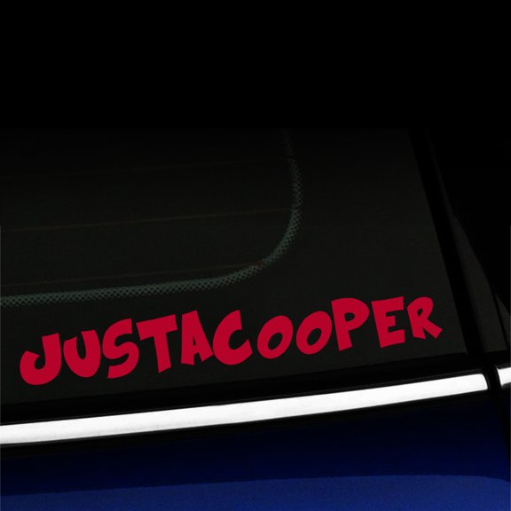 JustaCooper - Vinyl Decal For MINI Cooper - Choose Color - [RED]
