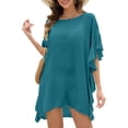 thumbnail image 1 of Justay Story Womens Swimsuit Cover Up Bathing Beach Vacation Swim Coverup for Women Batwing Sleeves, 1 of 7