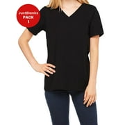 JustBlanks Ladies Relaxed Jersey V Neck T Shirt