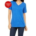 thumbnail image 1 of JustBlanks Ladies Relaxed Jersey V Neck T Shirt, 1 of 1