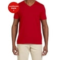 thumbnail image 1 of JustBlanks Softstyle V Neck T Shirt Modern Classic Fit Taped Neck Shoulders for Comfort, 1 of 1