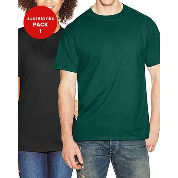 JustBlanks Heavyweight Cotton Soft Durable Pre Shrunk Classic Fit T-Shirt
