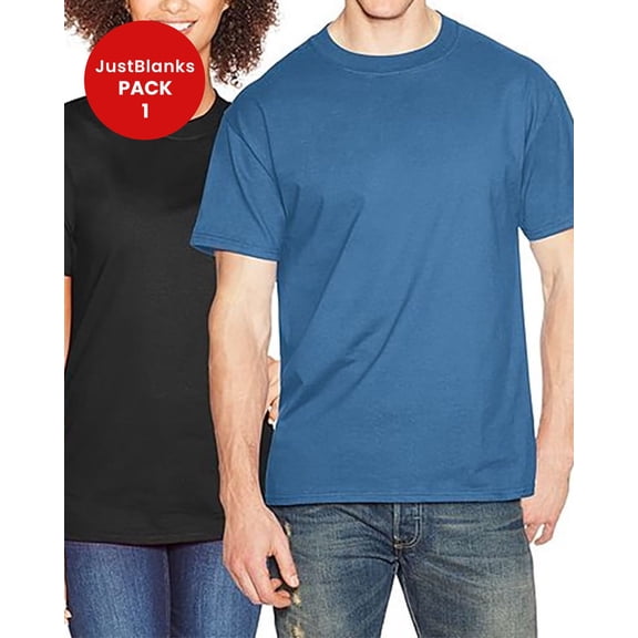 JustBlanks Heavyweight Cotton Soft Durable Pre Shrunk Classic Fit T-Shirt