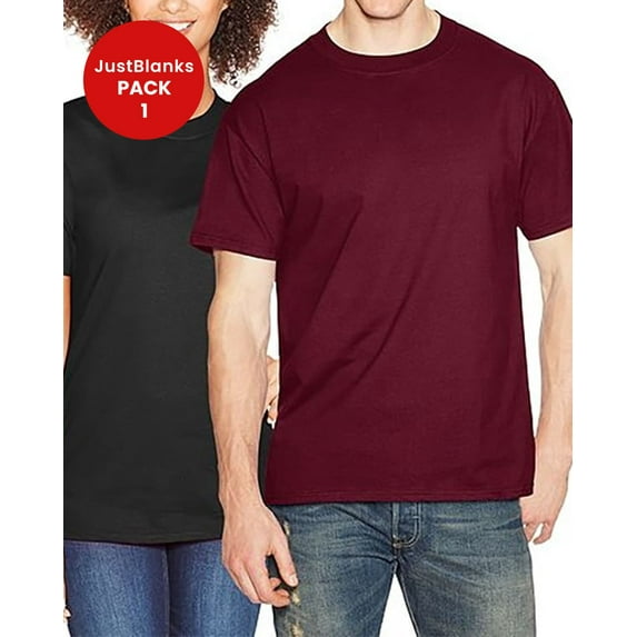 JustBlanks Heavyweight Cotton Soft Durable Pre Shrunk Classic Fit T-Shirt