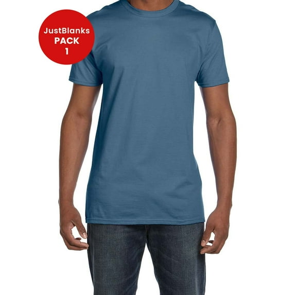 JustBlanks Ringspun Cotton T Shirt for Men Women Ultra-Soft