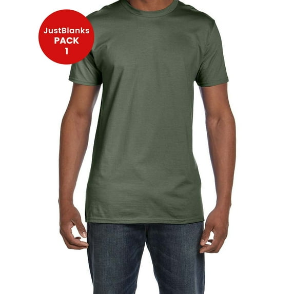 JustBlanks Ringspun Cotton T Shirt for Men Women Ultra-Soft