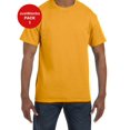 thumbnail image 1 of Justblanks Men's Adult Classic Crew Neck Regular-Fit Heavy 100% Cotton Short Sleeve T-Shirt For Men - Gold - 5X-Large, 1 of 3