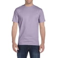thumbnail image 1 of Justblanks Men's Adult Classic Fit Crewneck Comfortsoft 100% Ultra Cotton Short Sleeve T-Shirt For Men - LAVENDER - Small, 1 of 1