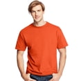 thumbnail image 1 of Justblanks Men's Adult Classic Fit Crewneck Comfortsoft 100% Ultra Cotton Short Sleeve T-Shirt For Men - Orange - 3X-Large, 1 of 1