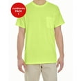 thumbnail image 1 of JustBlanks Heavy Cotton Pocket T Shirt Classic Width Rib Collar Taped Neck Left Chest Pocket, 1 of 1