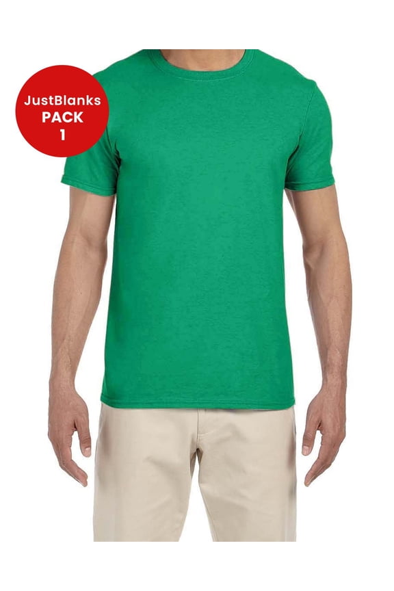 Softstyle T Shirt Modern Classic Fit Taped Neck Narrow Width Rib Collar