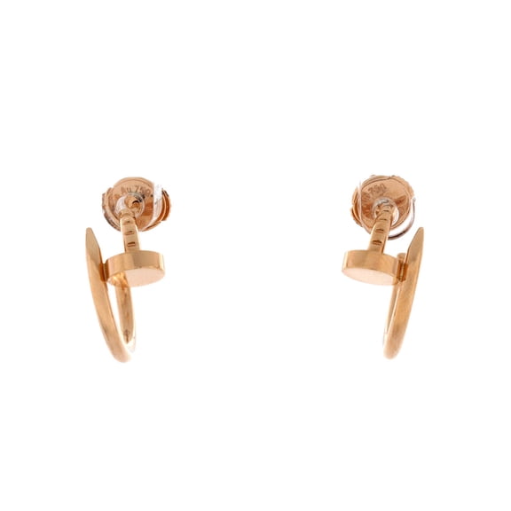 Juste un Clou Hoop Earrings 18K Rose Gold Small By Rebag