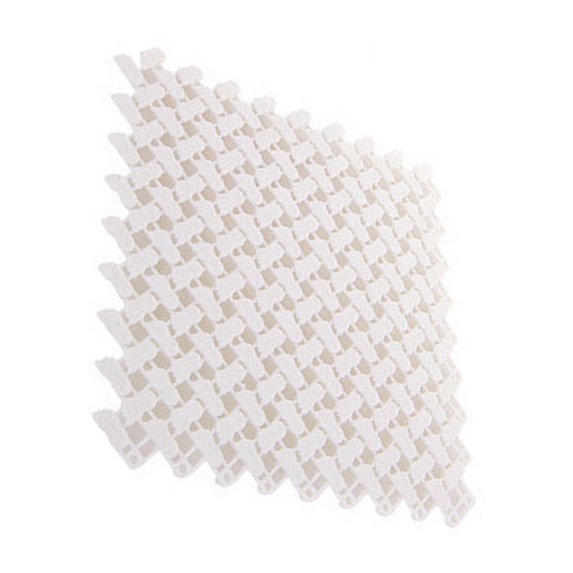 Justhard Shower Bath Anti Non Slip PVC Safety oval Mat Pebble Pad Mat Candy PLAIN COLOUR White