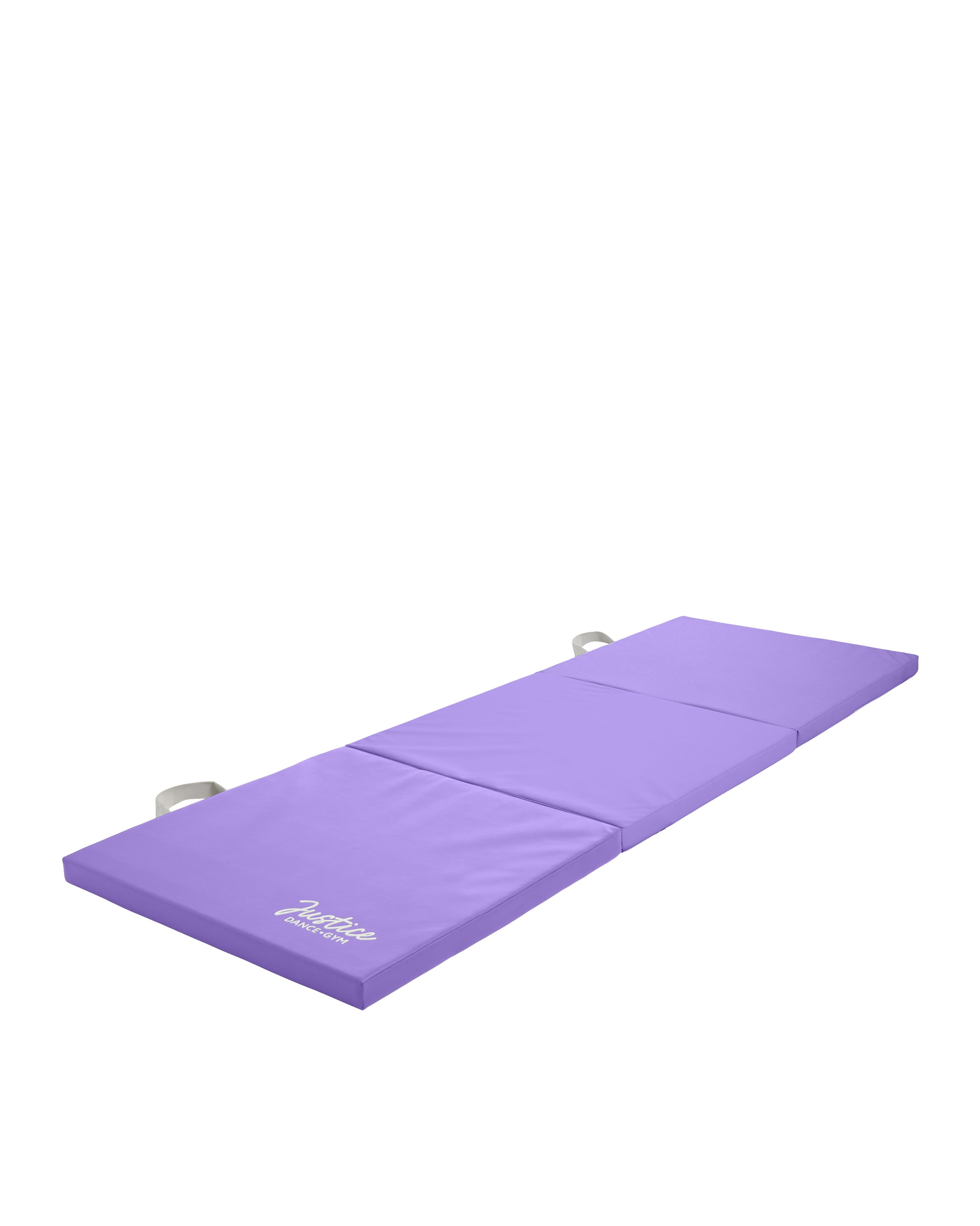 Justice 6ft Three-Fold Gymnastics Mat with Carry Handles, Lavender, 1.5-inch Thickness