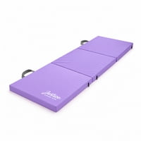 Justice 6ft Three-Fold Gymnastics Mat with Carry Handles (Lavender)