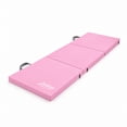 thumbnail image 1 of Justice 6ft Three-Fold Gymnastics Mat with Carry Handles, Light Pink, 1.5-inch Thickness, 1 of 12