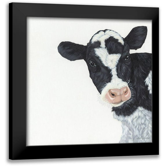 Justice, Ashley 12x12 Black Modern Framed Museum Art Print Titled - Cow