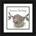 thumbnail image 1 of Justice, Ashley 26x26 Black Ornate Wood Framed with Double Matting Museum Art Print Titled - Seasons Greetings Adeline, 1 of 4