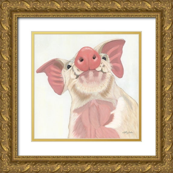 Justice, Ashley 26x26 Gold Ornate Wood Framed with Double Matting Museum Art Print Titled - Buster