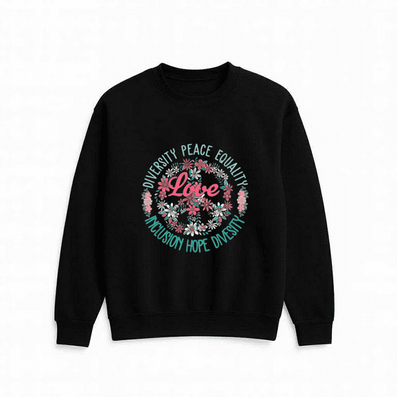 Justice Bold Statement Equality Human Rights Inspired Graphic Casual Outfit Sweatshirt, up to size 5XL