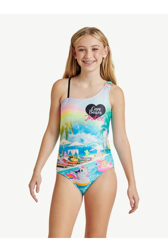 Care Adjustable Strap Spandex One-Piece Swimsuits (Girl's XS)