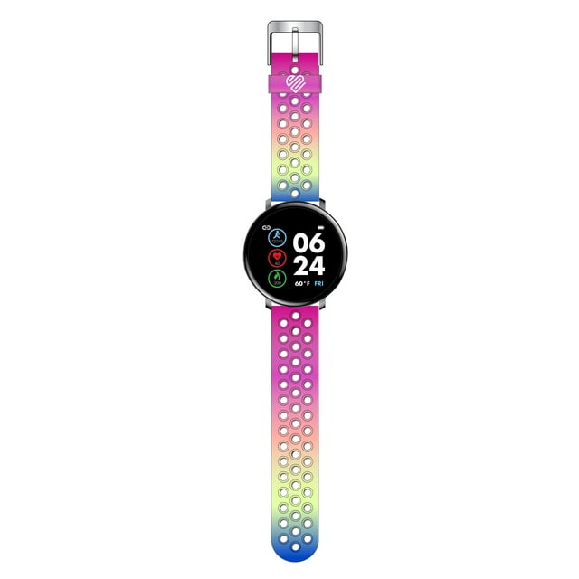 Justice Child Female Tween Smart Watch in Perforated Silicone Strap