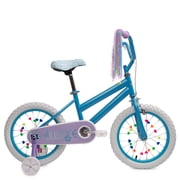 Justice Coastline Classics 16  Blue Glitter Bike with Spoke Charms & Optional Training Wheels