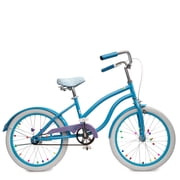 Justice Coastline Classics 20  Blue Glitter Cruiser Kids  Bike with Spoke Charms & Bike Pouch