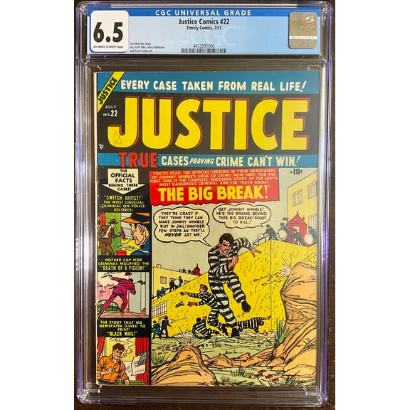 Justice Comics #22 - CGC 6.5 Comic Book