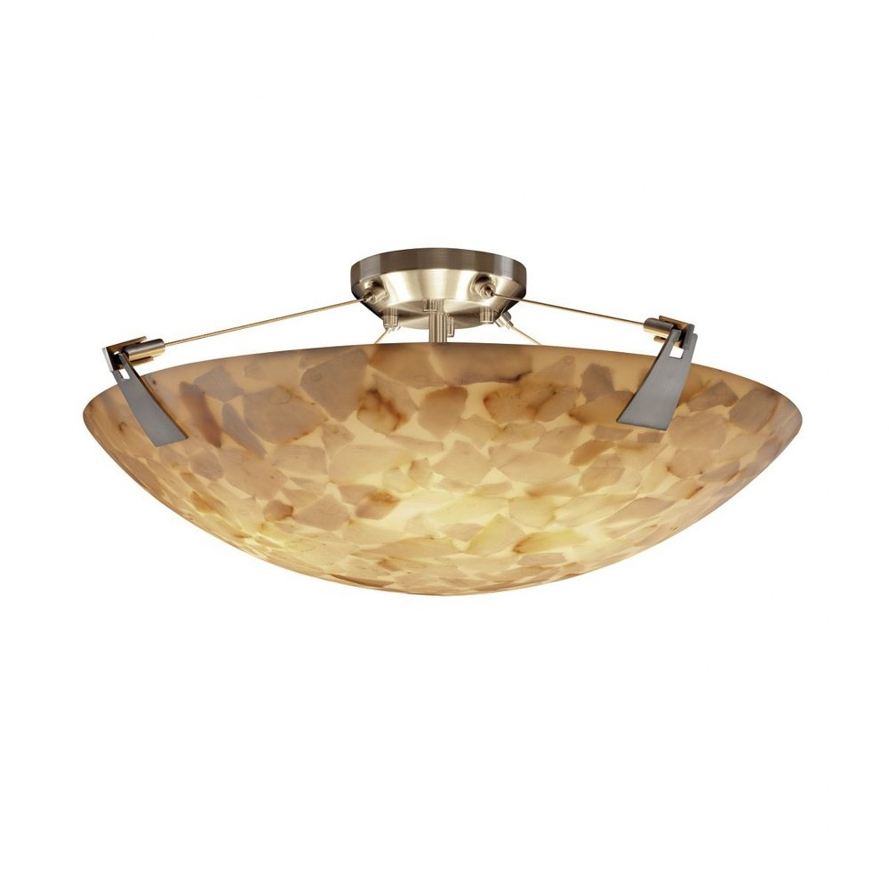 Justice Design ALR-9632-35-DBRZ Alabaster Rocks Tapered Clips - 27 Inch ...
